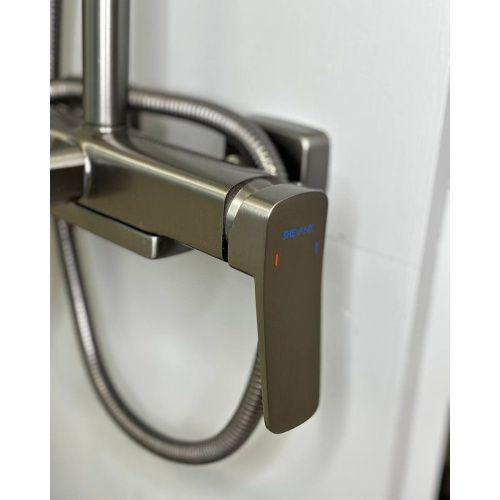 Душевая система Shevanik S9136T оружейная сталь