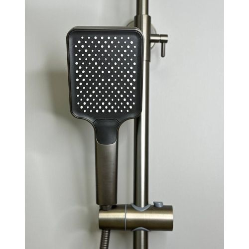 Душевая система Shevanik S9136T оружейная сталь