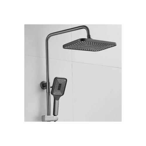 Душевая система Shevanik S9136T оружейная сталь