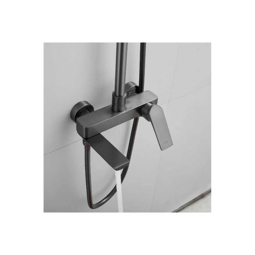 Душевая система Shevanik S9136T оружейная сталь