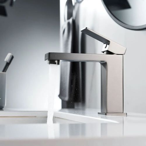 Смеситель для раковины Shevanik S9601T оружейная сталь