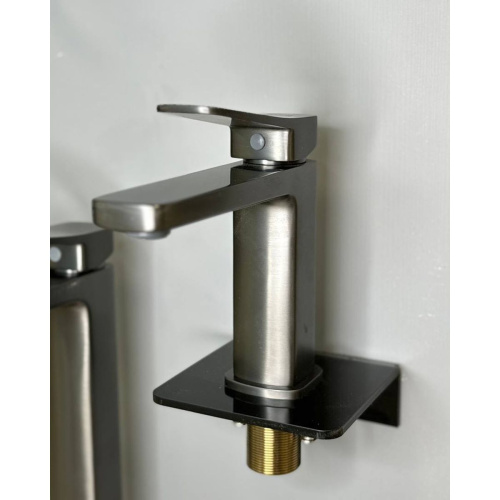 Смеситель для раковины Shevanik S9601T оружейная сталь