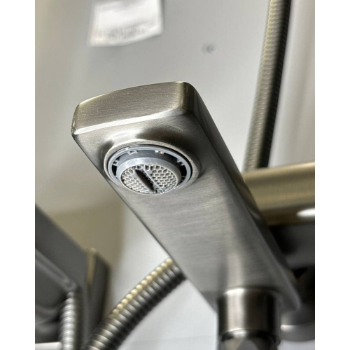 Душевая система Shevanik S8536T оружейная сталь