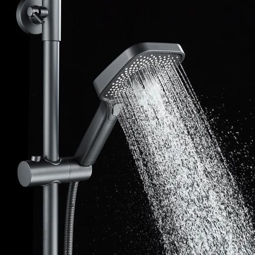 Душевая система Shevanik S9636H черный/хром