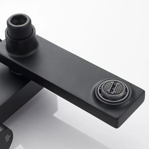 Душевая система Shevanik S9636H черный/хром