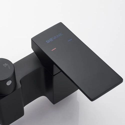 Душевая система Shevanik S9636H черный/хром