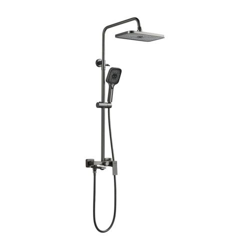 Душевая система Shevanik S9636T оружейная сталь