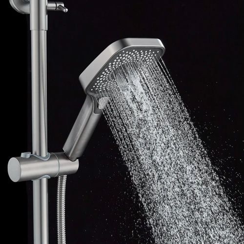 Душевая система Shevanik S9636T оружейная сталь