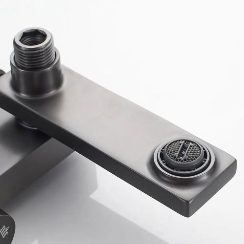 Душевая система Shevanik S9636T оружейная сталь