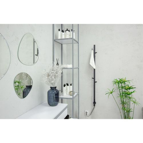 Полотенцесушитель электрический Vincea VTD-1DGE 15х140, графит, таймер