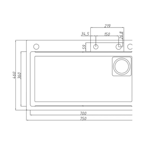 Мойка для кухни многофункциональная Savol S-SC003W белая из нержавеющей стали, 75*46 см без LED-дисплея