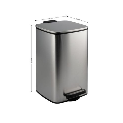 Ведро для мусора Санакс 10808 Сатин из нержавеющей стали 8 л