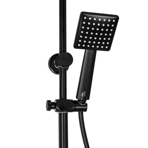 Душевая стойка со смесителем BRIMIX 81725 с изливом, алюминий