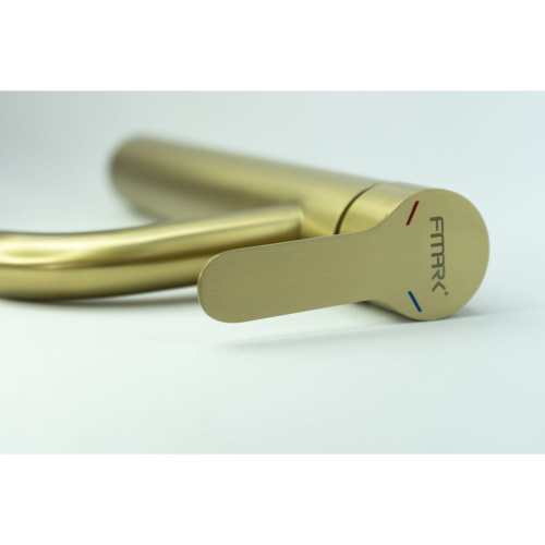 Смеситель для умывальника Fmark FS8211C матовое золото