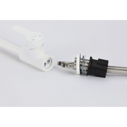Смеситель для мойки Fmark FS8232W белый