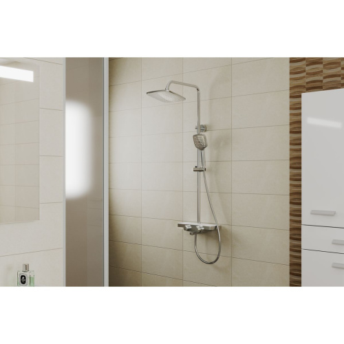 Душевая система cо смесителем RUSH Socotra ST4235-50 с тропическим душем хром