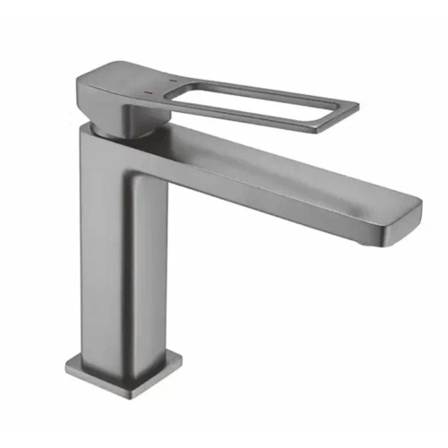 Смеситель для раковины Shevanik S6901T оружейная сталь