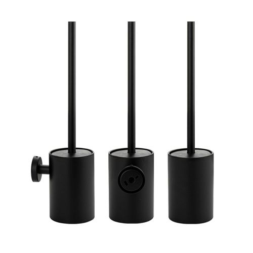 Ёрш для унитаза GFmark 80167 настенный из нержавеющей стали черный