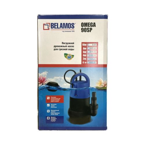 Насос погружной дренажный для грязной воды 900 Вт Belamos OMEGA90SP6 233 л/мин, Н-10 м