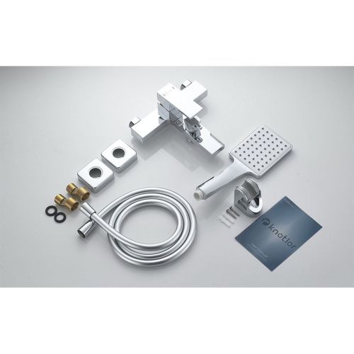 Смеситель для ванны Knotlor Stable KN-22  коротким изливом, хром