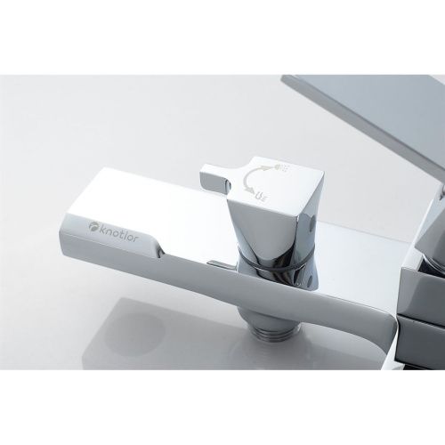 Смеситель для ванны Knotlor Stable KN-22  коротким изливом, хром