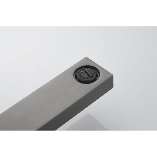 Душевая стойка Knotlor Stable KN-23/GM с изливом, вороненая сталь