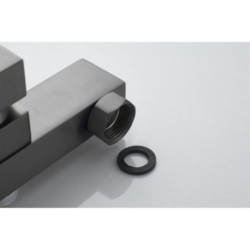 Смеситель для ванны Knotlor Stable KN-22/GM  коротким изливом, вороненая сталь