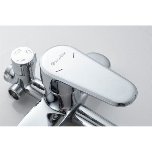 Душевая стойка Knotlor EcoFlow KN-15 с изливом, хром