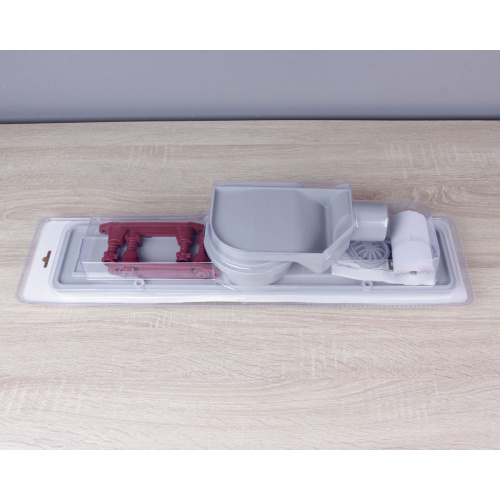 Желоб водоотводящий 500х70 мм TIM ZSt.1131.5002 Evolux Glass, с двухсторонней решеткой, черное глянцевое стекло, вращения 360° (1/4)