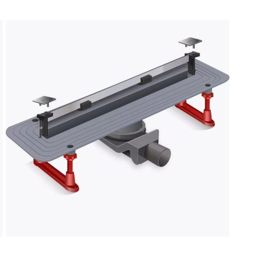 Желоб водоотводящий 500х20 мм TIM ZSt.1141.5002 Evolux Slim ультратонкая модель с дизайн-вставкой, вращения 360° (1/4)