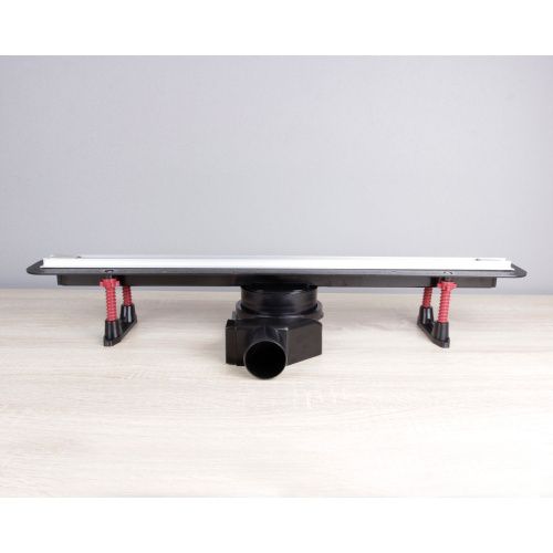 Желоб водоотводящий 600х20 мм TIM ZSt.1141.6002 Evolux Slim ультратонкая модель с дизайн-вставкой, вращения 360° (1/4)