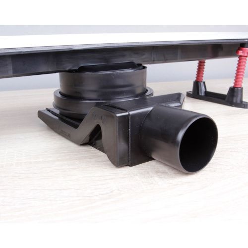 Желоб водоотводящий 600х20 мм TIM ZSt.1141.6002 Evolux Slim ультратонкая модель с дизайн-вставкой, вращения 360° (1/4)