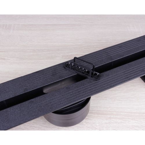 Желоб водоотводящий 600х20 мм TIM ZSt.1141.6002 Evolux Slim ультратонкая модель с дизайн-вставкой, вращения 360° (1/4)