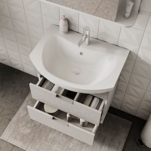 Тумба для ванны подвесная Vario Sf 60.2Y tpVARIO.Sf60.2Y-08 с раковиной Балтика 60