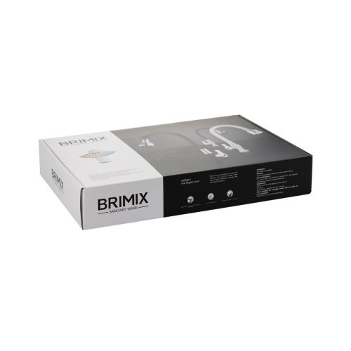 Кран для кухни BRIMIX 6631 белый с двухрежимным аэратором, пластик