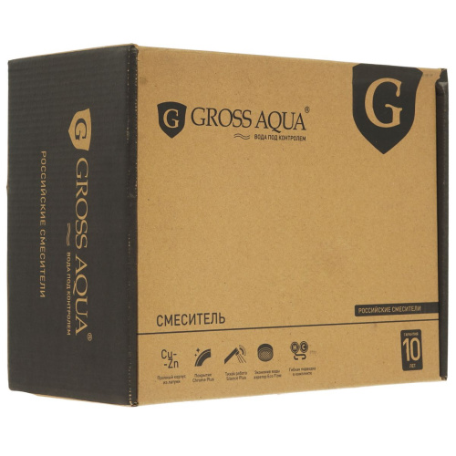 Смеситель GROSS AQUA Spase для ванны и душа с коротким изливом 2515288C