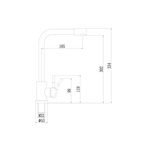 Смеситель Fmark FS8233C матовое золото
