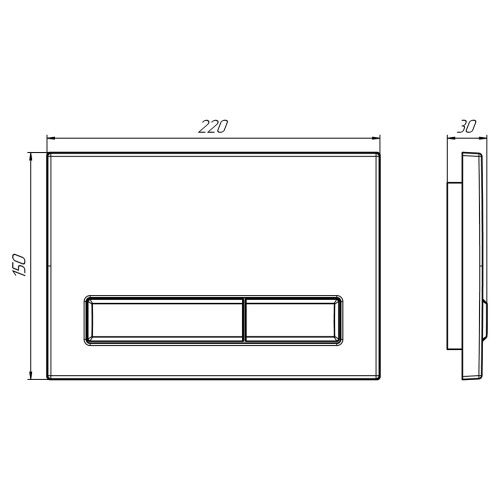 Инсталляция АНИ Пласт WCP4140A  подключение  1/2 , с белой кнопкой WP1400,  1300х400х225 мм