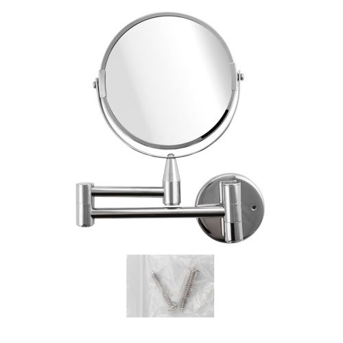 Зеркало косметическое настенное Санакс 75270 из нержавеющей стали хром