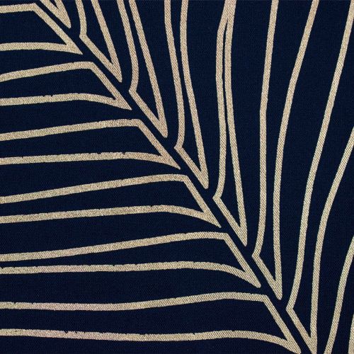 Штора для ванной Санакс 01-107 Золотые перья на черном 180х180 мм без колец