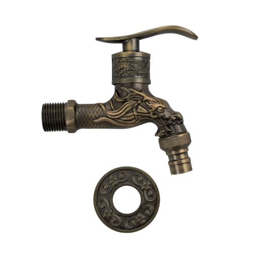 Кран на одну воду MAGNUS 9255 металлокерамика 10 см от стены под бронзу