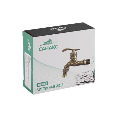 Кран на одну воду MAGNUS 9255 металлокерамика 10 см от стены под бронзу