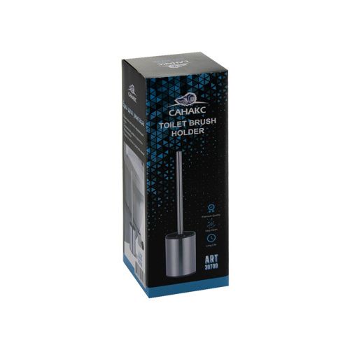 Ёрш для унитаза Санакс 30700 напольный, нержавеющая сталь, сатин