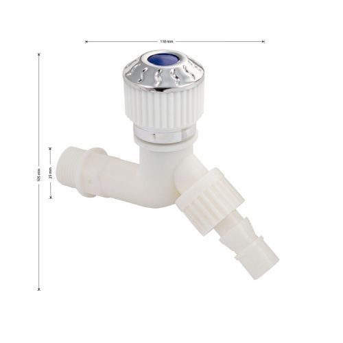 Кран водоразборный BRIMIX 5897 1/2 из пластика зажимной