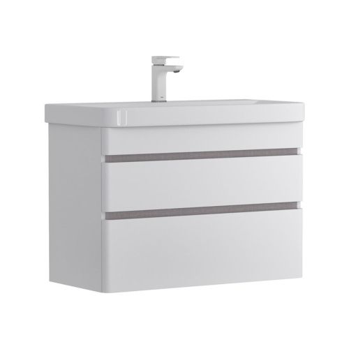 Тумба подвесная EQUIL Soldi Sf 80.2Y tpSOLDI80.2Y-04 Пленка ПВХ 2 ящика с раковиной Nice 9595-80