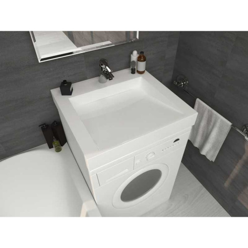 Раковина Блюз 55 с кронштейном и сифоном, щелевой слив 600х555х96 мм 5031600