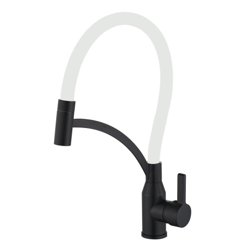 Смеситель для кухонной мойки Fmark FS8244H-02 белый/серый