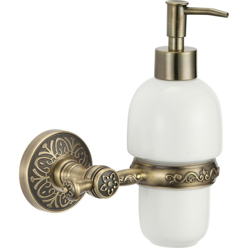 Дозатор для жидкого мыла Savol S-005831C с настенным держателем, бронза