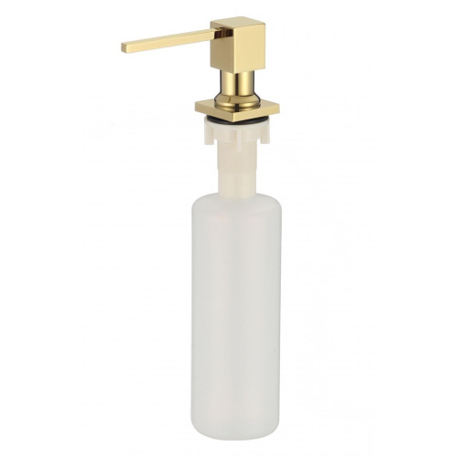 Дозатор для кухонной мойки врезной Savol S-ZY002B золотой из пластика/латуни, 380 мл механический