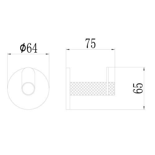 Крючок одинарный Savol S-002153Q графит